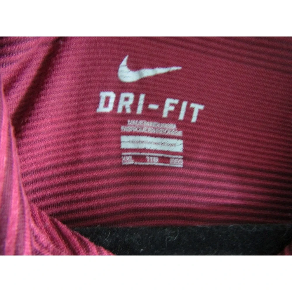 Nike Dri Fit Minnesota Gophers Polo Shirt Mens XXL Maroon Gold‎ Athletic